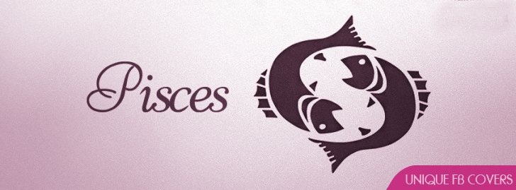 Pisces Symbol Facebook Cover